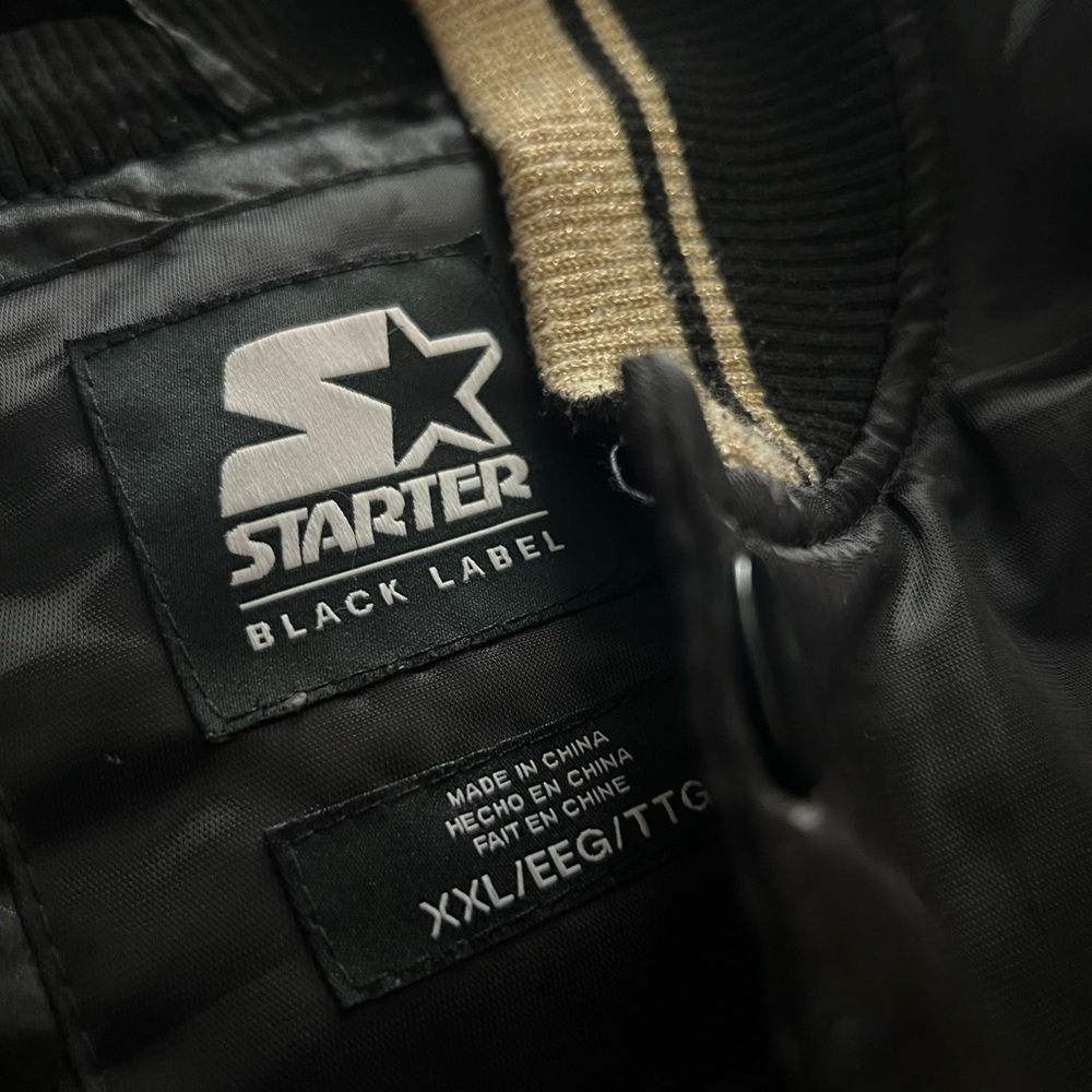 Starter Black Varsity Jacket - image 3